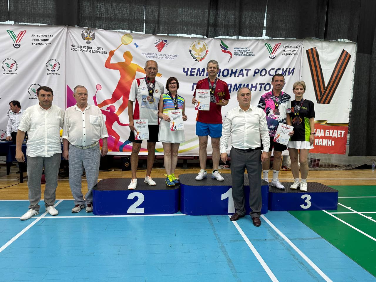Ставропольская команда отличилась на чемпионате России по бадминтону среди ветеранов