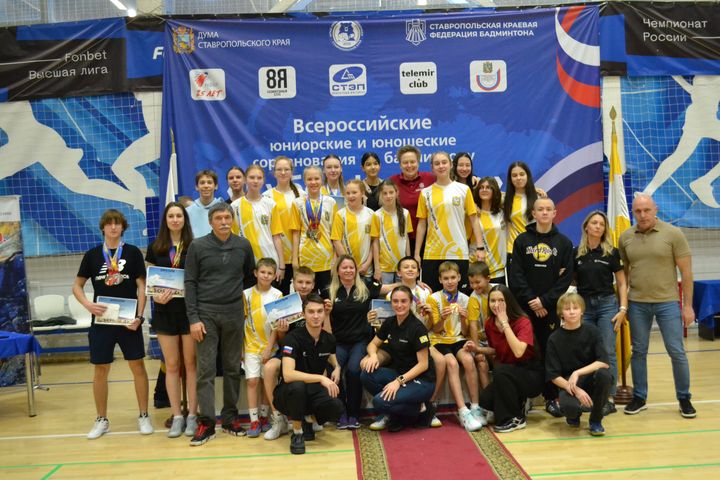Ставропольская сборная по бадминтону завоевала на "Кубке Кавказа" 39 медалей